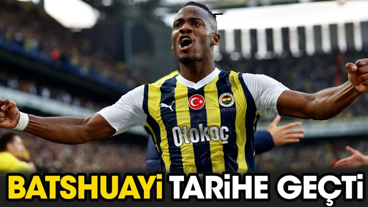 Batshuayi derbi tarihine geçti. Fenerbahçe Beşiktaş rekabetinde ilk kez oldu